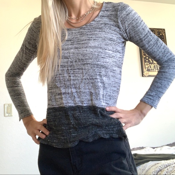 Dolan Left Coast Anthro Space Dye Long Sleeve Top - Picture 13 of 13